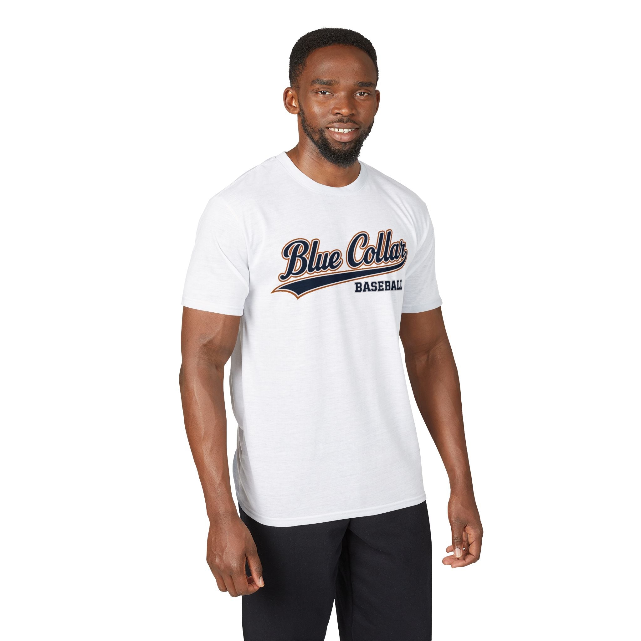 Blue Collar Baseball T-Shirt 100% poly