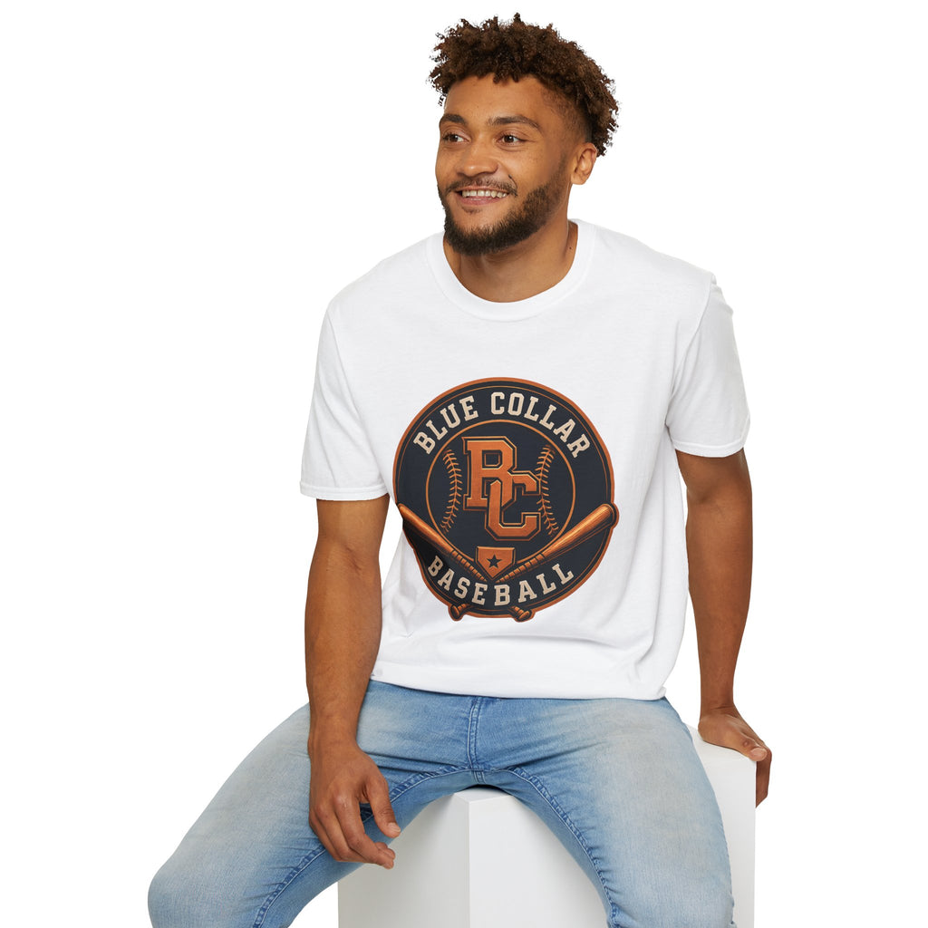 Blue Collar Baseball Tee — Retro RC Logo T-Shirt