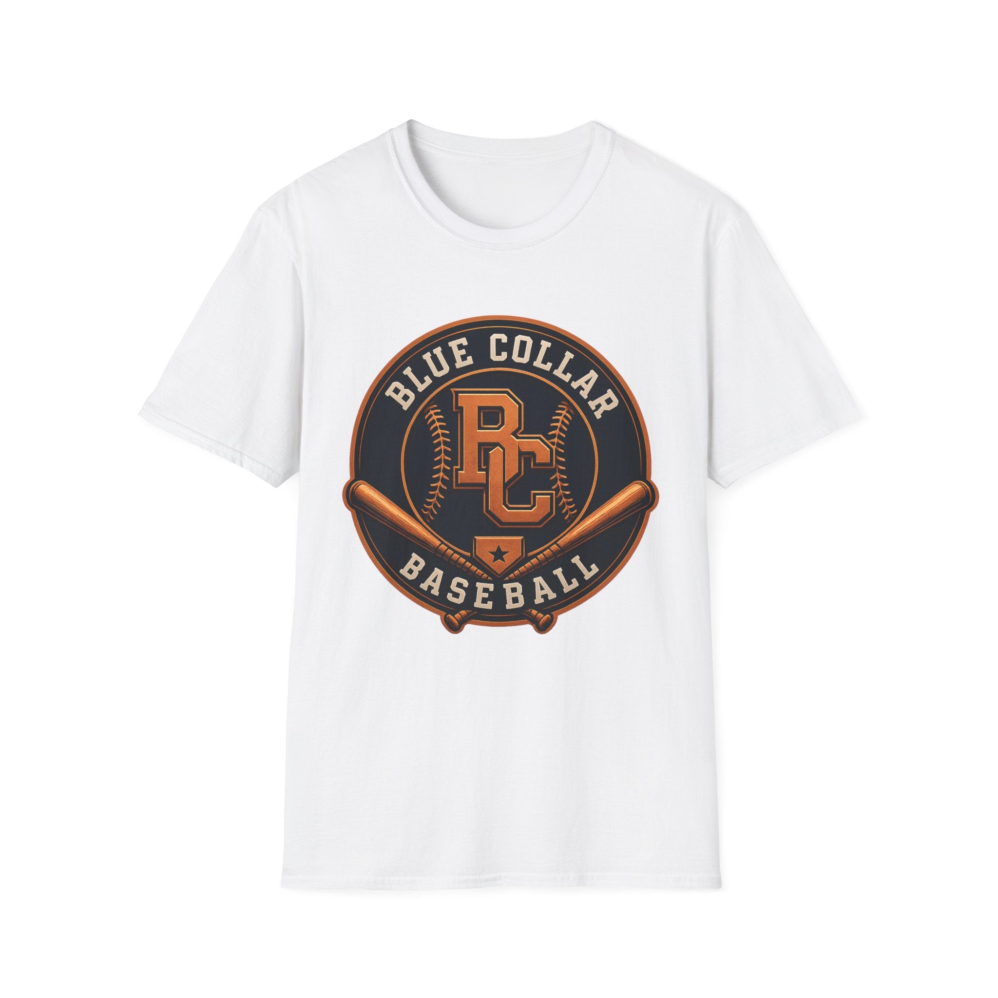 Blue Collar Baseball Tee — Retro RC Logo T-Shirt