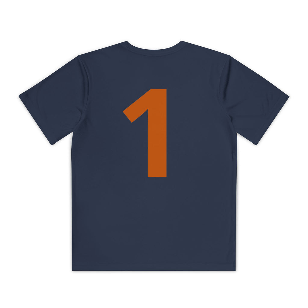 Blue Collar Baseball Youth Tee — 'Blue Collar Baseball' Team Shirt with Back Number