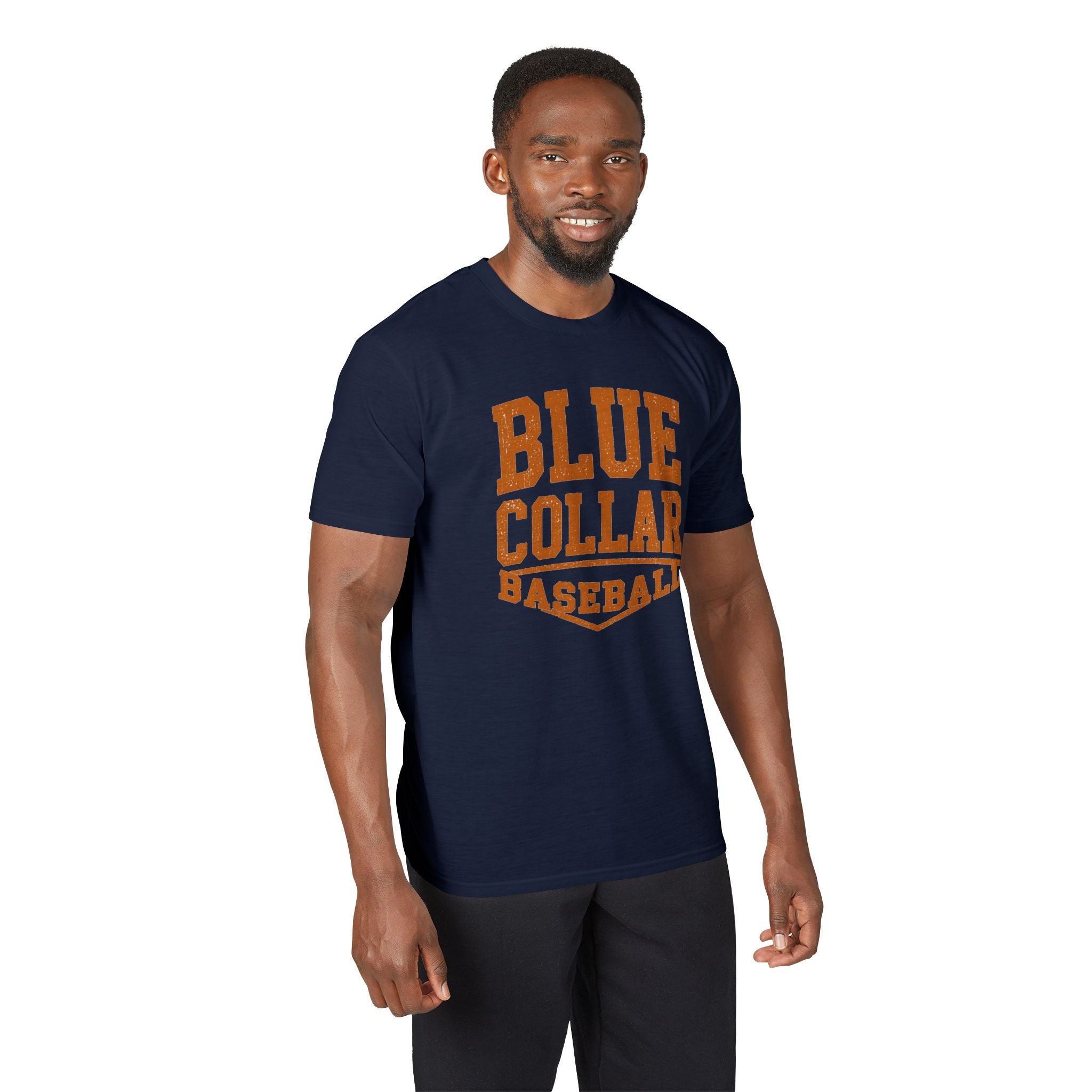 Blue Collar Baseball T-Shirt — Retro Athletic Tee for Players & Fans
