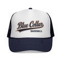 Blue Collar Baseball Trucker Cap — Vintage Athletic Mesh Hat